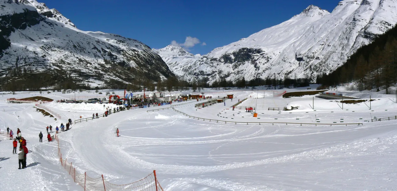© Stade de biathlon en hiver à Bessans - G. Liveneau