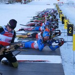 Shooting range of the biathlon stadium of Bessans - G. Liveneau