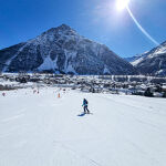 © Redescente en ski de randonnée sur la piste du Claret à Bessans - ©B.Filliol OT HMV