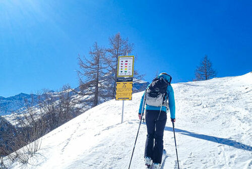 Itinéraire de ski de randonnée Le Clot