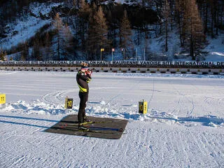 © Stade de Biathlon de Bessans hiver - D.Cuvelier - OT HMV