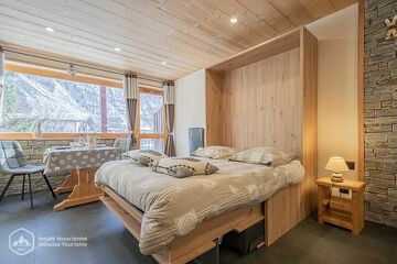 © bessans résidence les hameaux de la neige l'albaron appartement 208 location 2 personnes - HMVT