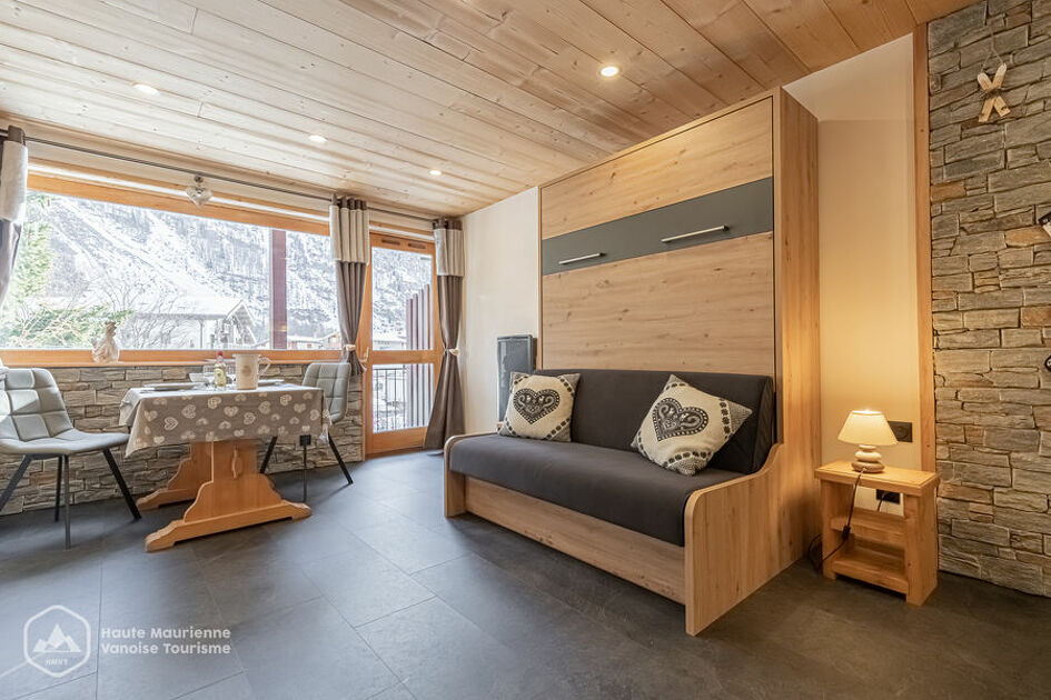 © bessans résidence les hameaux de la neige l'albaron appartement 208 location 2 personnes - HMVT