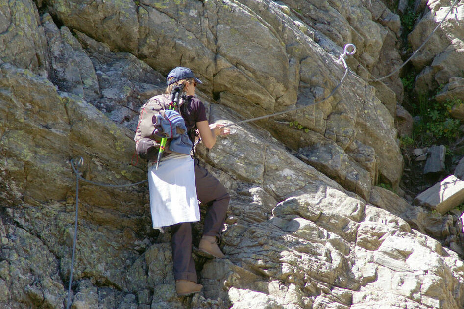 © Via Ferrata d'Andagne entre Bessans et Bonneval sur Arc - Haute Maurienne Vanoise P. CARIOU