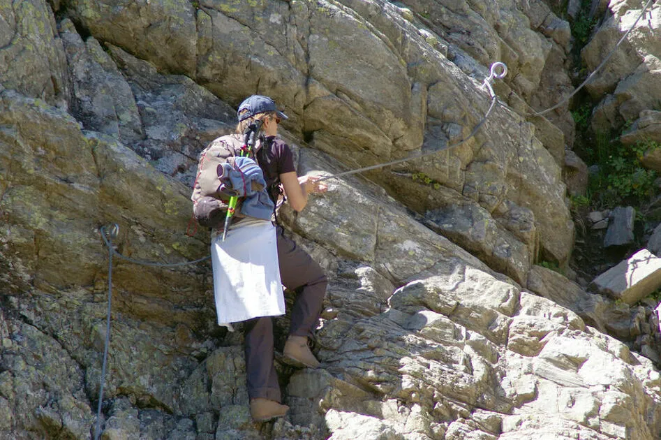 © Via Ferrata d'Andagne entre Bessans et Bonneval sur Arc - Haute Maurienne Vanoise P. CARIOU