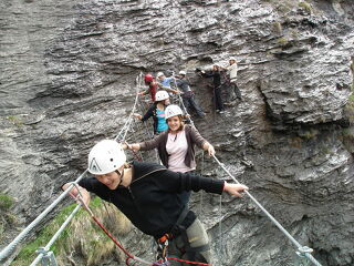 © Via Ferrata d'Andagne entre Bessans et Bonneval sur Arc - Haute Maurienne Vanoise P. CARIOU