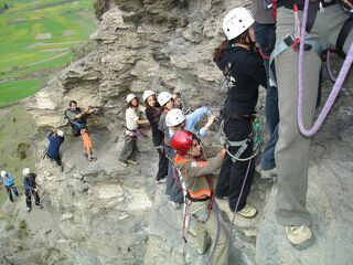 © Via Ferrata d'Andagne entre Bessans et Bonneval sur Arc - Haute Maurienne Vanoise P. CARIOU