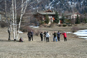 © Marche nordique et yoga à Bessans - T.Bardagi