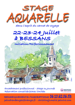 © Initiation à l'aquarelle à Bessans - C.Jumelle