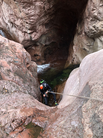 © Canyoning avec le Bureau des Guides Bessans - Laurent Boniface