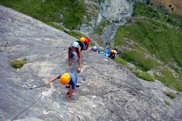 © Via ferrata avec le Bureau des Guides Bessans - Laurent Boniface