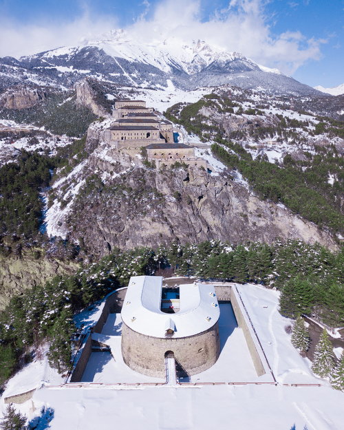 Itinéraire piéton raquettes  : Forts de l'Esseillon variante