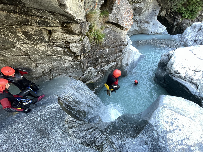 © Canyoning avec le Bureau des guides Bessans - Laurent Boniface